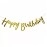 Золотистий напис Happy Birthday