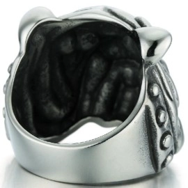 Чоловіча каблучка, перстінь Бульдог