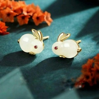 Сережки пусети Bunny