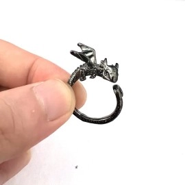 Каблучка Чорний Дракон, чорне