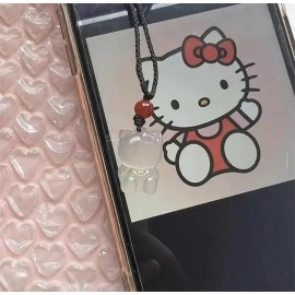 Кулон підвіска Hello Kitty молочний