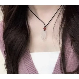 Кулон підвіска Hello Kitty молочний