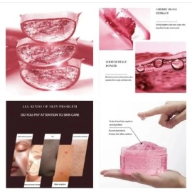 Гель зволожуючий Ice Crystal Gel Aloe Vera 99%, рожевий, банка 300 мл