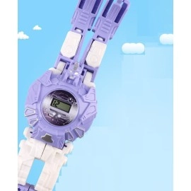 Годинник робот-трансформер Robot Watch Фіолетовий
