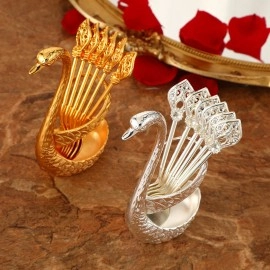 Набір ложок Little Swan набір ложок з підставкою Лебідь