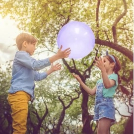 Надувний м'яч Wubble Bubble 35см синій