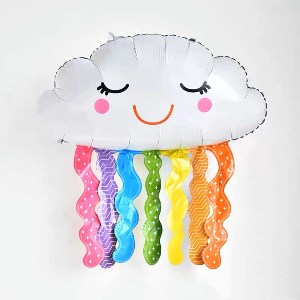 Фольгована повітряна кулька Райдужні хмари 74х79 см