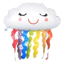 Фольгована повітряна кулька Райдужні хмари 74х79 см