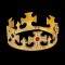 Пластикова корона Короля, Королеви золота хрестоподібна