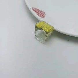 Прозора каблучка Жовтий настрій, 19