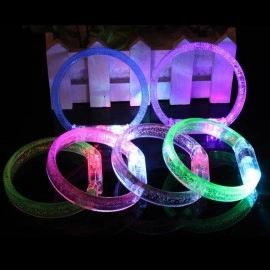 Твердий акриловий браслет, що світиться, жовтий