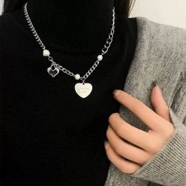 Жіночий ланцюжок кольє Серце Love you more
